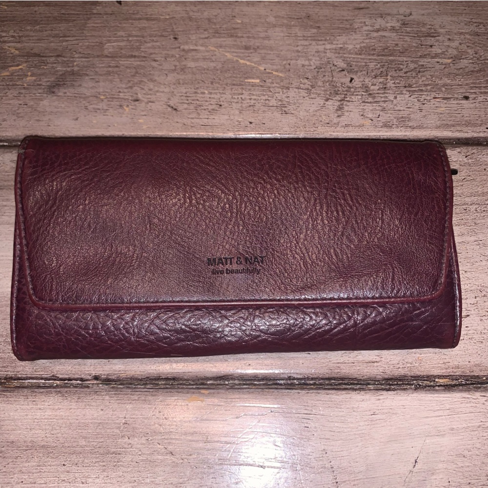 Matt and nat faux leather wallet purple